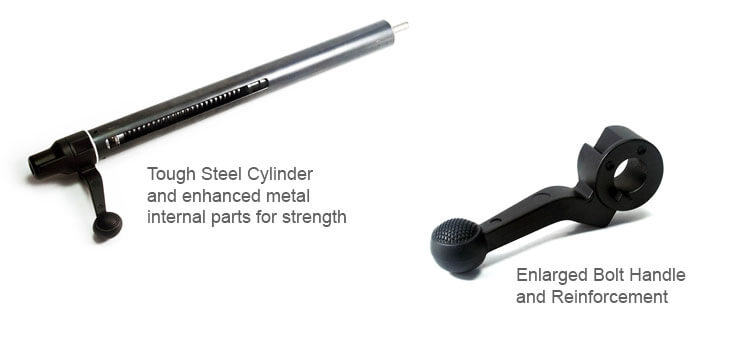 Bolt Action Airsoft Sniper Rifle MOD24 with Steel cylinder, strengthened metallic internal parts achieve good performance, and with Enlarged bolt handle